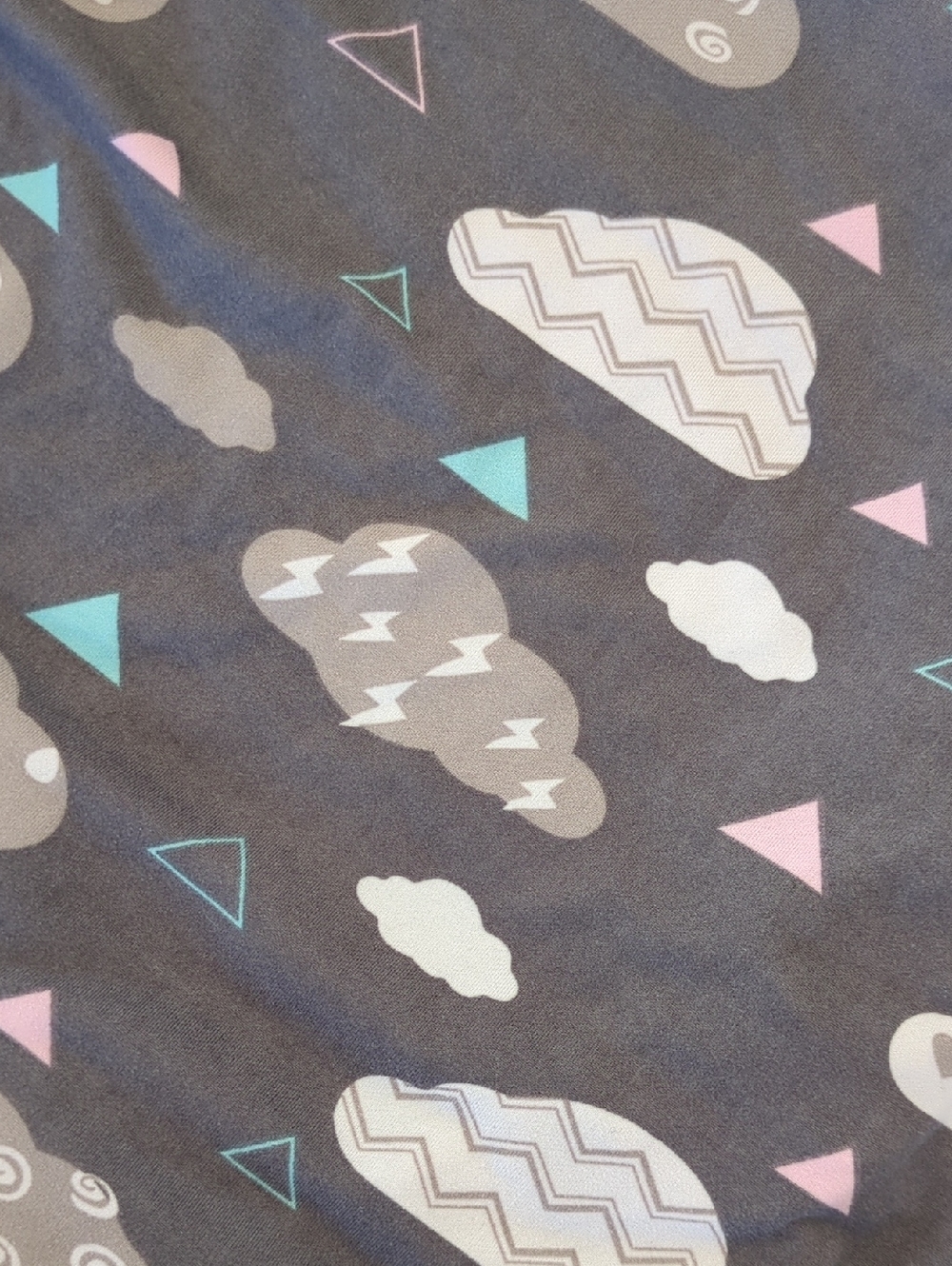Neutral Cloud & Light Blue Stretchy Bassinet Fitted Sheet Set Of 2 - Picture 5 of 5
